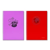 Sim Enjoy A4 96 Yaprak Plastik Kapak Spiralli Defter Çizgili thumbnail 5