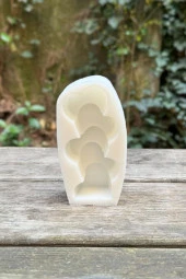 Kalp Sütun Tekli Silikon Mum Kalıbı - 5