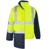 Max Safety 5+1 Oxford Parka Sarı-Lacivert   S thumbnail 2