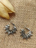 Kırçıllı Model Kadın Küpe Beyaz Renk - 1