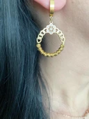 Boncuk ve Taş İşlemeli Kadın Küpe - 4