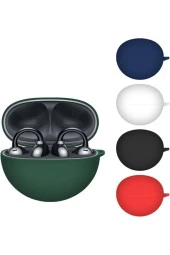 HUAWEI FreeClip ile uyumlu Kulaklık Kılıf Darbe Koruma Toz ve Kirden Koruyan Kılıf Siyah thumbnail 3