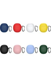 Vivo Tws Air ile uyumlu Kulaklık Kılıf Silikon Yumuşak Koruyucu Toz ve Kirden Koruyan Kılıfı thumbnail 4