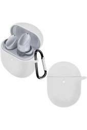 Xiaomi Redmi Buds 3 Pro ile uyumlu Kulaklık Kılıf Silikon Koruma Toz ve Kirden Koruma Gri thumbnail 1