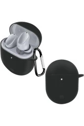 Xiaomi Redmi Buds 3 Pro ile uyumlu Kulaklık Kılıf Silikon Koruma Toz ve Kirden Koruma Siyah thumbnail 1