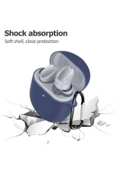 Xiaomi Redmi Buds 3 Pro ile uyumlu Kulaklık Kılıf Silikon Koruma Toz ve Kirden Koruma Gri thumbnail 3