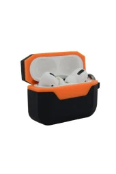 Airpods Pro 2.Nesil ile uyumlu Silikon Kılıf Double Color Chateau Toz ve Kirden Koruyan Kılıf thumbnail 2