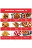 140-4101-01-eu 13 Litre 9 Programlı Yapışmaz Ve Yıkanabilir Aksesuarlı Air Fryer Fırın - 5