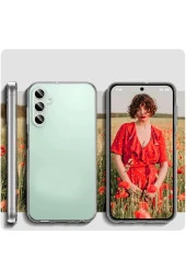 Galaxy S24 İle Uyumlu Kılıf Transparan GlassElegance TPU Tam Koruma Arka Kapak Şeffaf Renk thumbnail 2