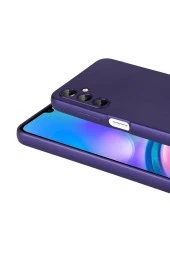 Galaxy A05S ile uyumlu Kılıf Z- Premier Silikon Soft Pürüzsüz Yüzey Kapak Lacivert thumbnail 2