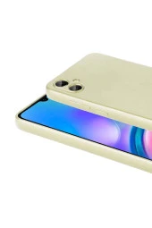 Galaxy A05 ile uyumlu Kılıf Z- Premier Silikon Soft Pürüzsüz Yüzey Kapak Gold thumbnail 2