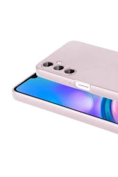 Galaxy A05S ile uyumlu Kılıf Z- Premier Silikon Soft Pürüzsüz Yüzey Kapak Rosegold thumbnail 2