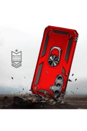 Samsung Galaxy S23 FE ile uyumlu Kılıf Z-Vega Shockproof Standlı Yüzük Tutuculu Mega Case Kapak - 4