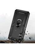Samsung Galaxy A15 ile uyumlu Kılıf Z-Vega Shockproof Standlı Yüzük Tutuculu Mega Case Kapak - 5