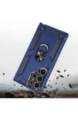 Samsung Galaxy S24 ile uyumlu Kılıf Z-Vega Shockproof Standlı Yüzük Tutuculu Mega Case Kapak - 5