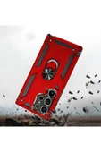 Samsung Galaxy S24 ile uyumlu Kılıf Z-Vega Shockproof Standlı Yüzük Tutuculu Mega Case Kapak - 5