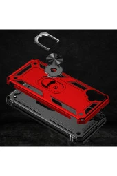Samsung Galaxy A05 ile uyumlu Kılıf Z-Vega Shockproof Standlı Yüzük Tutuculu Mega Case Kapak thumbnail 4