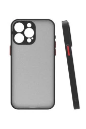 iPhone 15 Pro Max ile uyumlu Kılıf Hux Kapak Şık ve Dekoratif Model Yükseltilmiş Kenarlar - 1