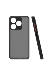 Tecno Spark 10C ile uyumlu Kılıf Hux Kapak Şık ve Dekoratif Model Yükseltilmiş Kenarlar - 1