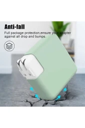 Apple ile uyumlu Güç Adaptörü Silikon Kılıf 85-W Mag-Safe 2 Silikon Kılıf Koruma Adaptör Kılıf thumbnail 4