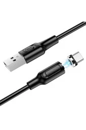 Manyetik Uçlu Iphone 15 Serisi Samsung Uyumlu Type C 1 Metre Şarj Kablo Mıknatıs Uçlu Şarj Kablo thumbnail 1