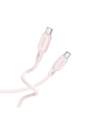 Şarj Kablo 60W Type-C to Type-C Hızlı Şarj ve Data Kablosu Uzunluk 1 Metre USB-C to USB-C BX94 - 1