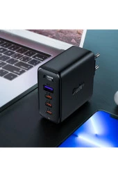 Duvar Şarj Cihazı Pd100w Type-c Şarj Kablolu Hızlı Şarj Gan Cep Telefonu Tablet Şarj Kafa V thumbnail 4