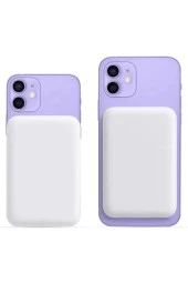 15W 10000 mAh Powerbank Magsafe Uyumlu Kablosuz Şarj Magnetic Güç Bankası Stand Olabilme Y133 thumbnail 2