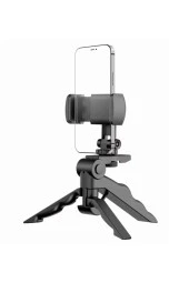 Tripod Modern Tasarım 3 Ayak Mini Kamera Tripodu Döner Başlık Telefon Tutucu Hafif K555 - 3