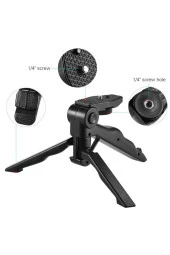 Tripod Modern Tasarım 3 Ayak Mini Kamera Tripodu Döner Başlık Telefon Tutucu Hafif K555 - 4