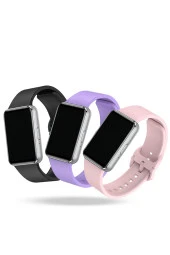 Galaxy Fit3 ile uyumlu Kayış Delikli Esnek Yapılı Tokalı Fit 3 ile uyumlu Wanderlust Spor Kordon thumbnail 3