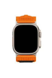 Apple Watch ile uyumlu Kayış 42/44/45/49mm DESIGNED Spor Çırt Çırt Uzunluk Ayarlanabilen Kordon thumbnail 5