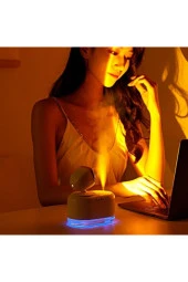 Difüzör Gün Batımı Nemlendirici Hava Nemlendirici Ofis Dekor Gece Lambası ve Nemlemdirici AX213 - 1
