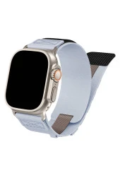 Apple Watch ile uyumlu Kayış 42/44/45/49mm DESIGNED Spor Çırt Çırt Uzunluk Ayarlanabilen Kordon thumbnail 3