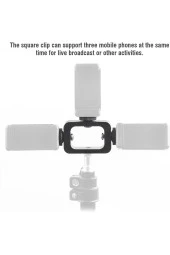 2'li Set Tripod ve Montaj Adaptörü Canlı Yayın Fotoğraf Video Çekim Aksesuar thumbnail 6