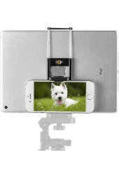 Tripod Tablet Tutucu 2in1 Telefon Tutucu Başlık Standart Çift Taraflı Universal Yatay Dikey Kullanım - 7