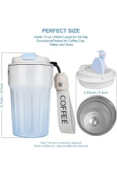 Paslanmaz Çelik Su Matarası Spor Matarası Kapaklı 400 ml Çocuk Şişesi Ev Ofis Okul Fitness Su Şisesi - 7