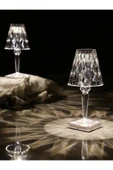 Kristal Masa Lambası Kısılabilir Dekoratif Romantik Elmas Kristal Lamba Şarj Edilebilir SY-136 thumbnail 6