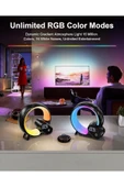Uzaktan Kumandalı Bluetooth Hoparlör RGB Atmosfer Işık Gece Lambası Dijital Ekran Saat Işığı HXD03 - 11