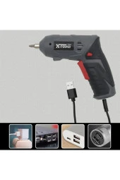 Şarjlı Vidalama Seti 3.6V Akülü Elektrikli Tornavida Kullanımı Kolay LED Çalışma Işıklı S12B - 5