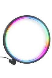 Akıllı RGB LED Gece Lambası Masaüstü Atmosfer Masa Lambası Bluetooth APP Kontrol Yatak Odası 052wifi thumbnail 3