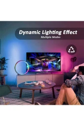 Akıllı RGB LED Gece Lambası Masaüstü Atmosfer Masa Lambası Bluetooth APP Kontrol Yatak Odası 052wifi thumbnail 5