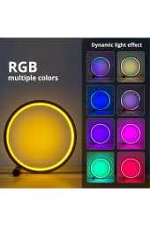 Akıllı RGB LED Gece Lambası Masaüstü Atmosfer Masa Lambası Bluetooth APP Kontrol Yatak Odası 052wifi thumbnail 7