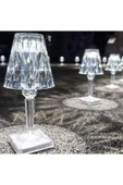 Kristal Masa Lambası Kısılabilir Dekoratif Romantik Elmas Kristal Lamba Şarj Edilebilir SY-136 thumbnail 2