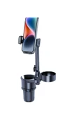 Araç içi Telefon Tutucu ve Çift Bardak Tutuculu Büyük Boy 40 Cm Yükseklik Fonksiyonel SB-3066S - 5