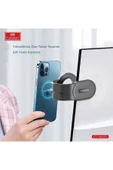 Araç İçin Telefon Tutucu Alüminyum Alaşım Ayarlanabilir Kolay Kurulum Yapışkanlı Manyetik EH232 thumbnail 6