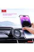 Araç İçin Telefon Tutucu Alüminyum Alaşım Ayarlanabilir Kolay Kurulum Yapışkanlı Manyetik EH232 thumbnail 5