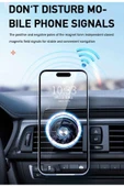 Mıknatıslı Araç İçi Telefon Tutucu Havalandırma Montaj Telefonu 360 Derece Döndürebilir ML216 thumbnail 5