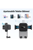 Profesyonel Araç İçi Telefon Tutucu Vantuzlu Model iPhone Uyumlu Kullanımı Kolay Güçlü Tutucu ML-211 - 7