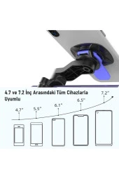 Bisiklet Motosiklet ve Scooter için Gidon Uyumlu Telefon Tutucu 4.7 - 7.2 Uyumlu HL-143A thumbnail 3